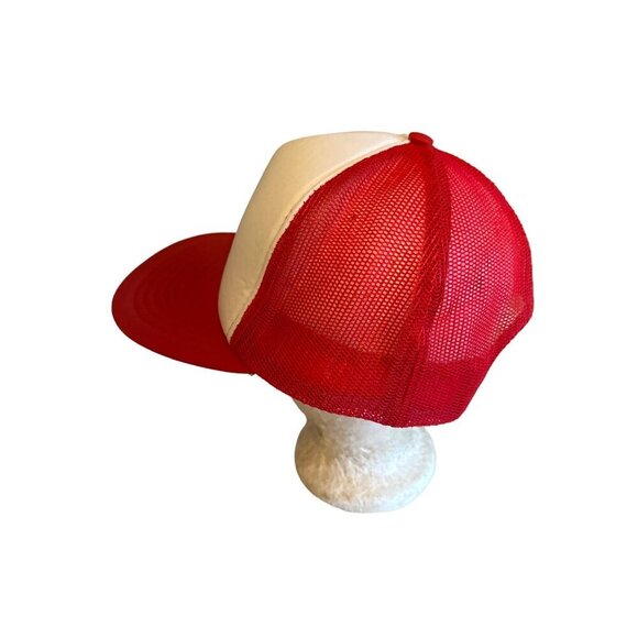 Keg N Kork Vintage Funkap Red & White Trucker Hat Adjustable Mesh Cap Med/Large - Picture 2 of 5